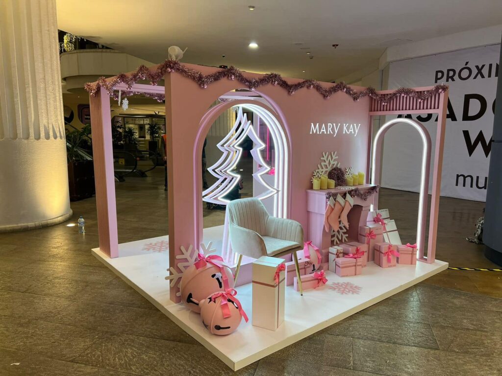 mary kay skechers fabricación de muebles personalizados cap eventos stand display mexico publicidad activaciónes