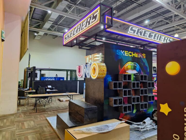 skechers fabricación de muebles personalizados cap eventos stand display mexico publicidad activaciónes