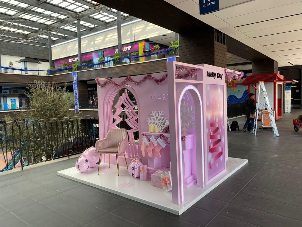 mary kay skechers fabricación de muebles personalizados cap eventos stand display mexico publicidad activaciónes
