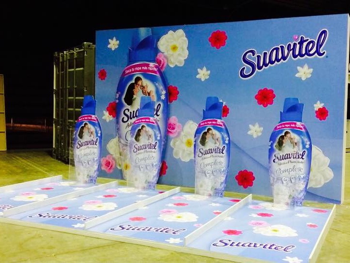 Suavitel, Colgate, Valmolive, CAP Eventos stands display